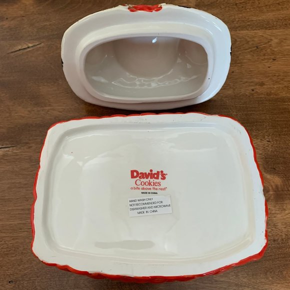 David's Cookies Collectible Red Cookie Jar Ceramic Purse - Picture 8 of 10